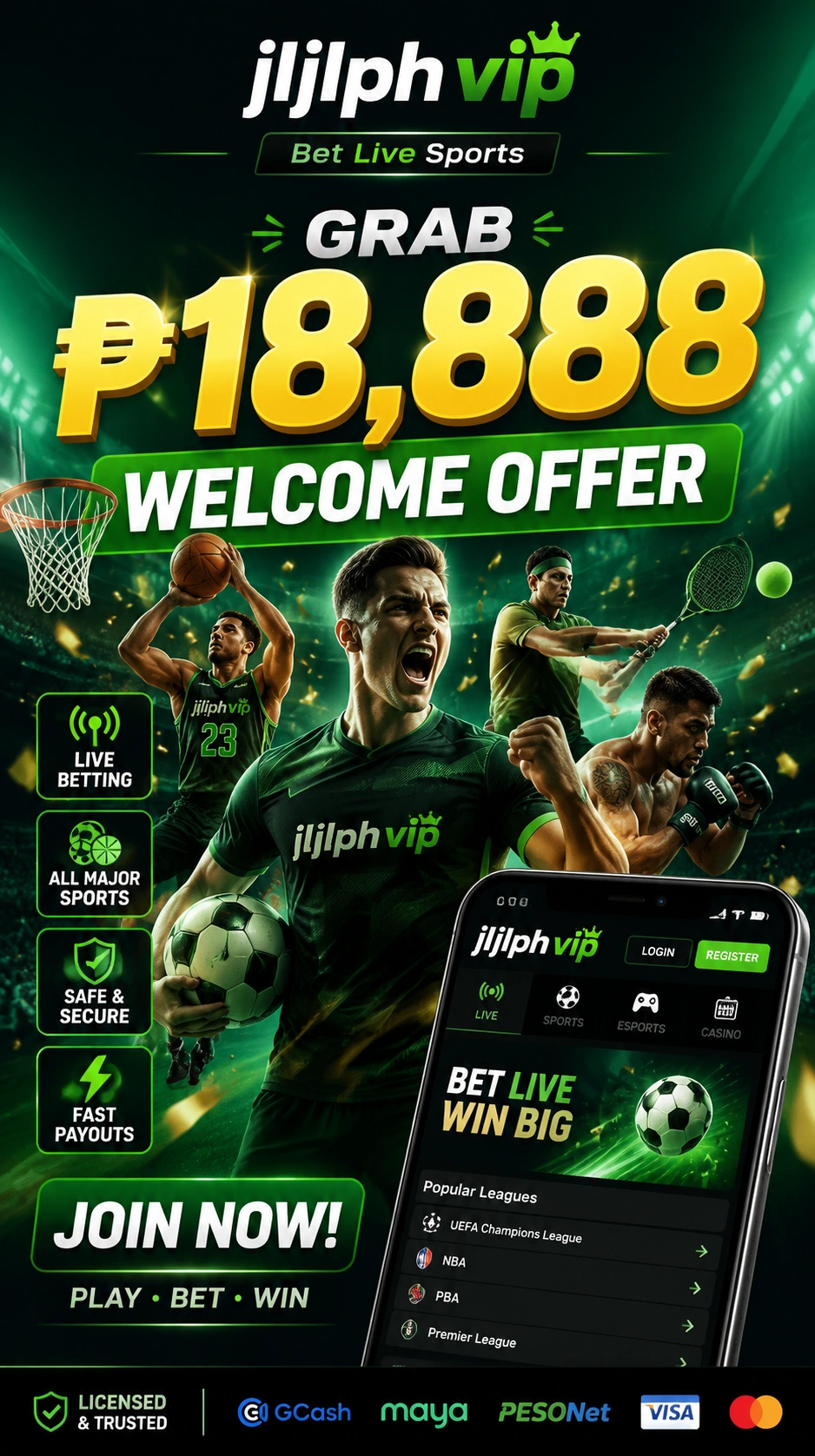 Sports betting event visual